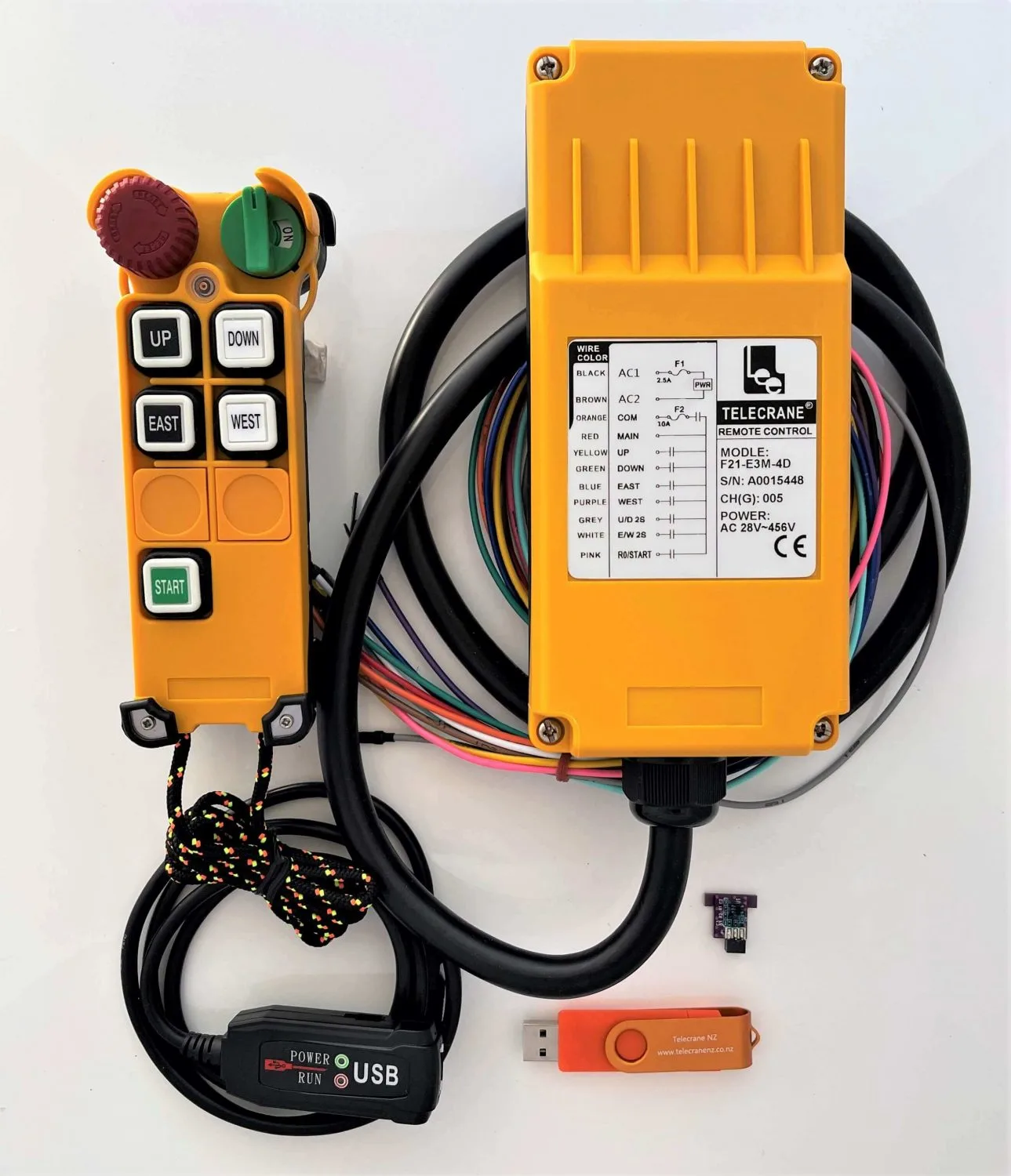 Teleranger F21-E3M-4D handheld crane remote controller