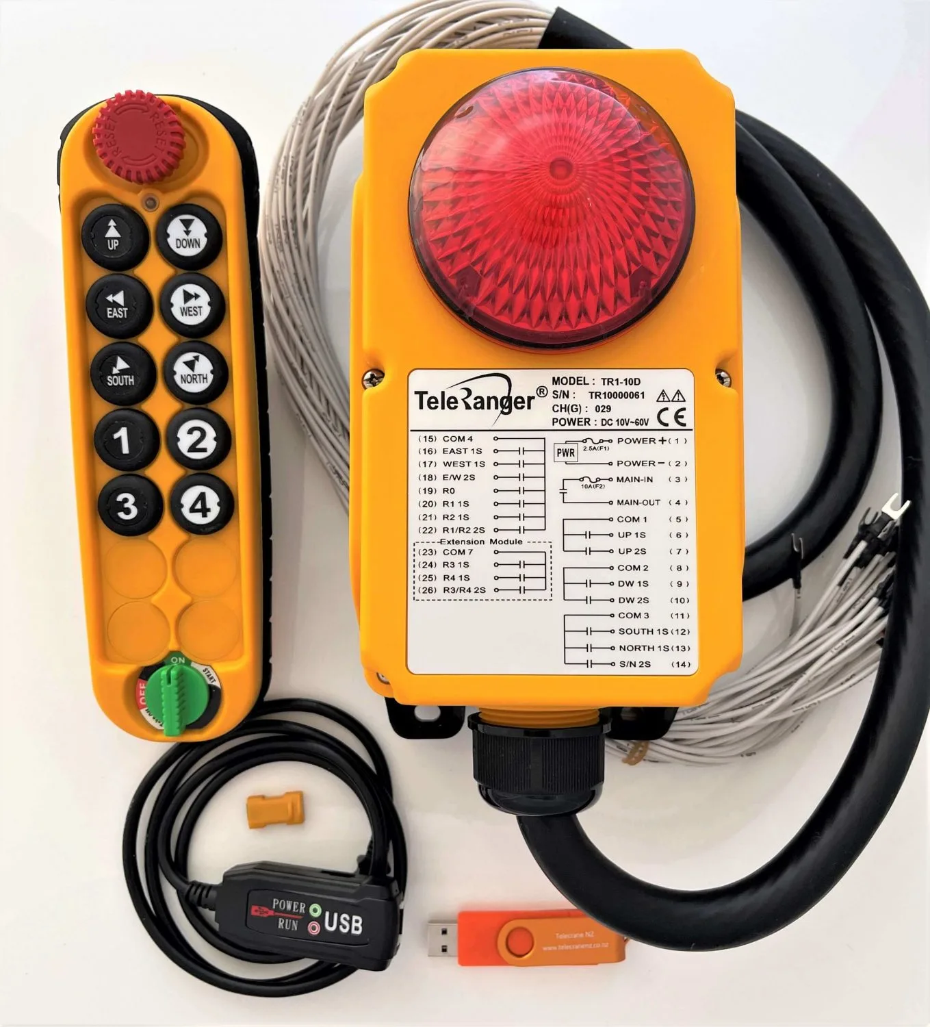 Teleranger TR1-10D handheld crane remote controller